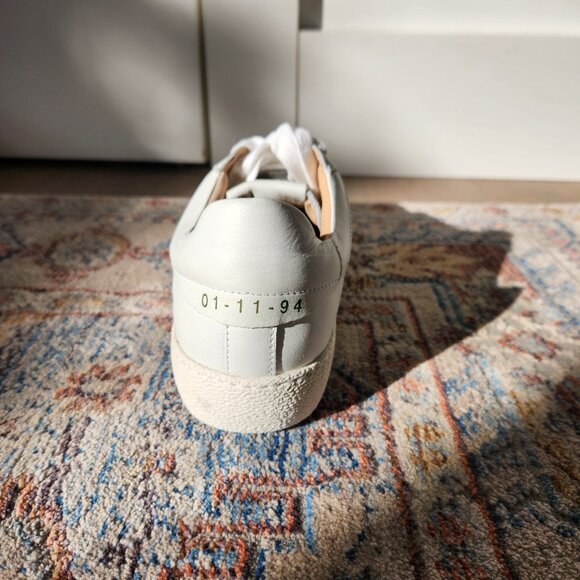 AllSaints White Low Top Sneaker Womens Size 9 - Picture 6 of 6